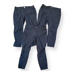 3 - Duluth Women’s Black Pants Lot of 3 size 18 short